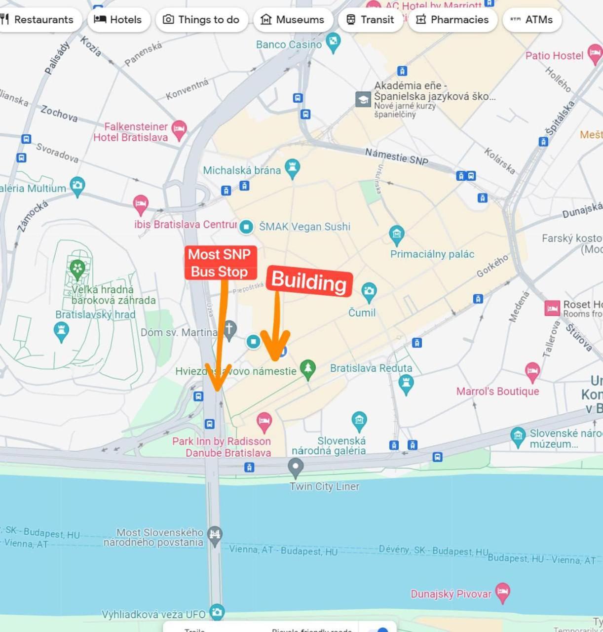 Extralarge Queen Room In The Heart Of Bratislava With Terrace Εξωτερικό φωτογραφία